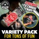 Chemical Guys Hanging Air Freshener 3-pack Variety, Black Frost