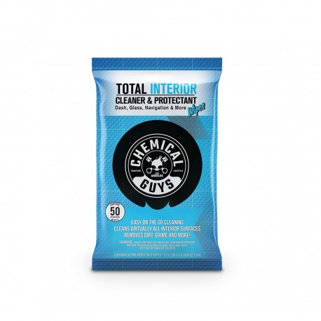 Total Interior Cleaner & Protectant Wipes (50ct) 