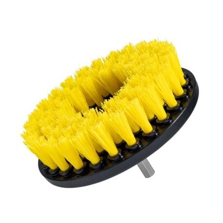 CARPET BRUSH W/DRILL ATTACHMENT - LIGHT - MEDIUM (YELLOW)