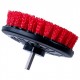 CARPET BRUSH W/DRILL ATTACHMENT - HEAVY DUTY (RED)