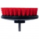 CARPET BRUSH W/DRILL ATTACHMENT - HEAVY DUTY (RED)