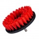 CARPET BRUSH W/DRILL ATTACHMENT - HEAVY DUTY (RED)