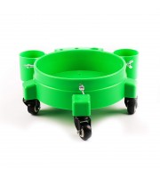 Maxshine Plastic Rolling Bucket Dolly - Green