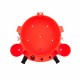 Maxshine Plastic Rolling Bucket Dolly - Red