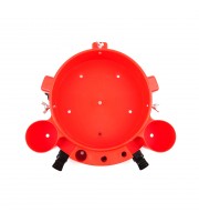 Maxshine Plastic Rolling Bucket Dolly - Red