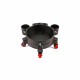 Maxshine Plastic Rolling Bucket Dolly - Black